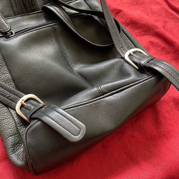 Vintage Black Leather Backpack main image 4
